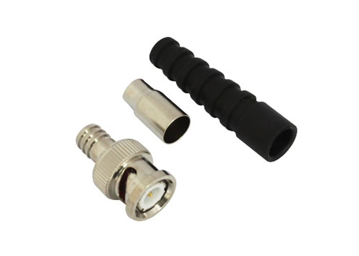 Rg59 CCTV BNC Connector , BNC Crimp On Connector for CCTV, CT5015