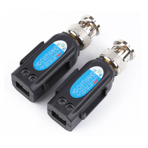 8MP HD-CVI/TVI/AHD Passive CCTV Video Balun with Pigtail (VB501EH)