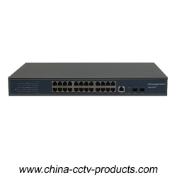 1U 27 ports 1000Mbps Layer 2 Managed POE Switch (POE2402M)