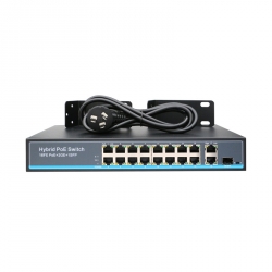 19 Ports 10/100Mbps Network PoE Switch (Built-in Power) (POE1621H-2)