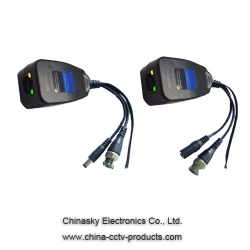 Twisted Pair Video Power Balun , 75 Ohm Video Power Data Balun with LED Light