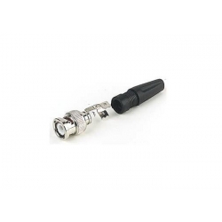 Male CCTV BNC Connector 50 Ohm with ≥5000MΩ Insulation Resistance for RG59 Cable, CT5027