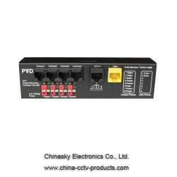 4 Channel Video Power Data Passive Transceiver  , 75 Ohm Video Power Data Balun