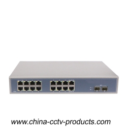 2 Port SFP + 16 Port RJ45 Ethernet Gigabit Switch