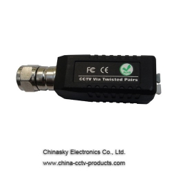 CCTV Cat5 Passive Video Balun with 1 Channel , UTP Video Baluns, CVI/AHD balun