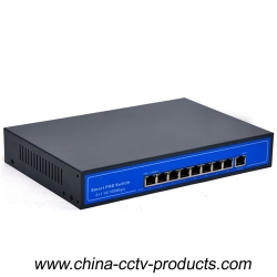 8 Ports CCTV Security System POE Switch With Built-in Power (POE0810B)