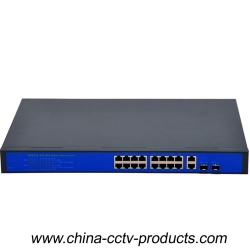 10/100Mbps CCTV Gigabit Switch With 16 Port POE (POE1622G)