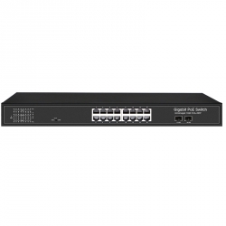 16 Gigabit POE + 2 SFP CCTV Ethernet POE Switch (POE1602SFP-3)