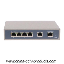 CCTV Security System 4 Ports PoE Power Supply Switch (POE0420)