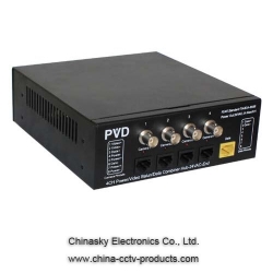 4CH Power/Video/Data Combiner Hub-24VAC-End PVD504E