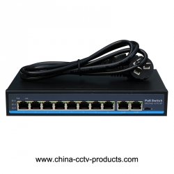 8+2 Port 10/100Mbps PoE Network Switch with RJ45 Uplink (POE0820BN)