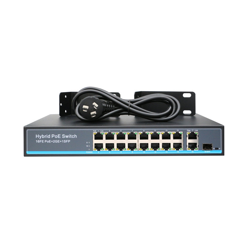 19 Ports 10/100Mbps Network PoE Switch (Built-in Power) (POE1621H-2)