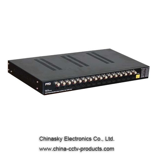 16CH Power/Video/Data Combiner Hub-12VDC-End PVD416E
