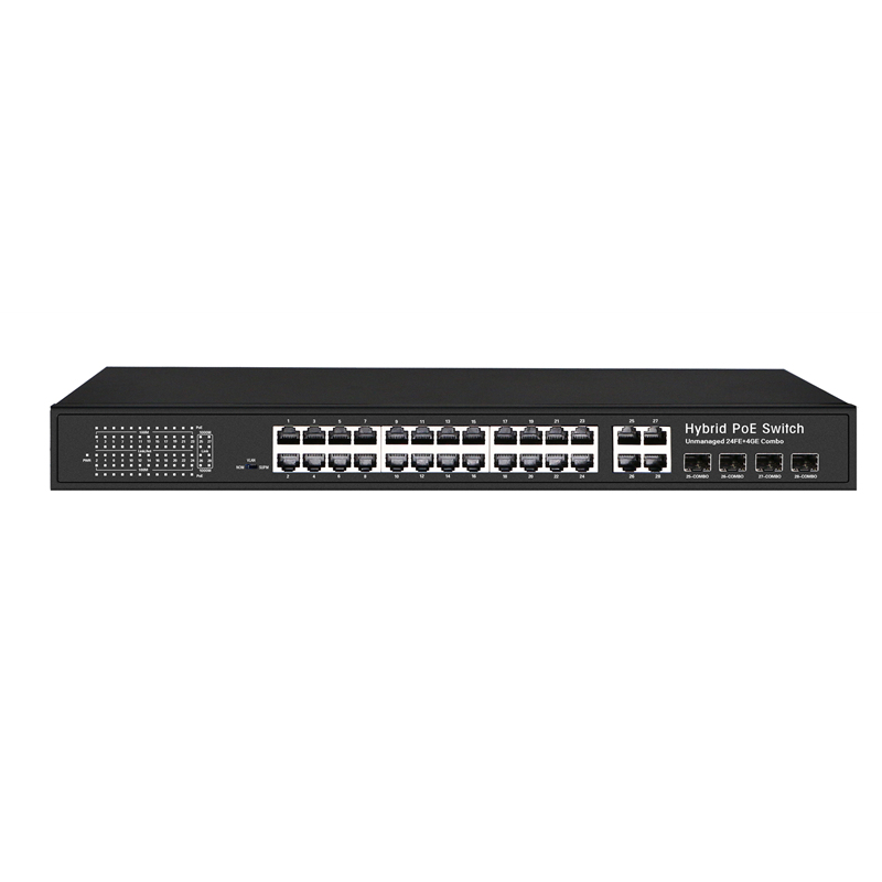 24CH PoE Power Switch with 4 ports Uplinks COMBO (Built-in Power) (POE2444SFP-2 COMBO)