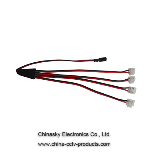 Terminal Block CCTV Power Connector ,1 to 4 Way DC Cable Splitter