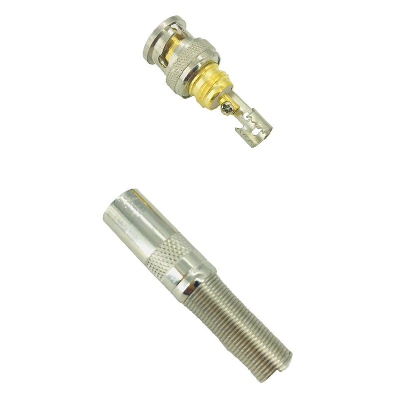 Gold Plated CCTV BNC Male Connector with Screw (CT5046-7)