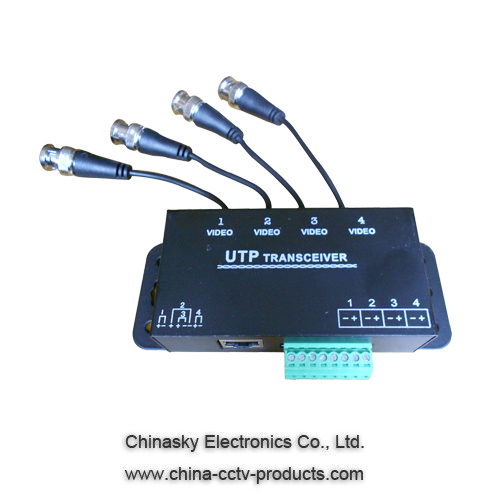 4 Channel Passive UTP CCTV Video Balun Video Transceiver VB140A