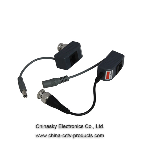 1 Channel Video Power Balun , Video Balun with Power over Cat-5 for CCTV Cameras, VB213&A