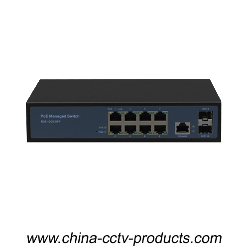 11 ports 1000Mbps Layer 2 Managed POE Switch (POE0802M)