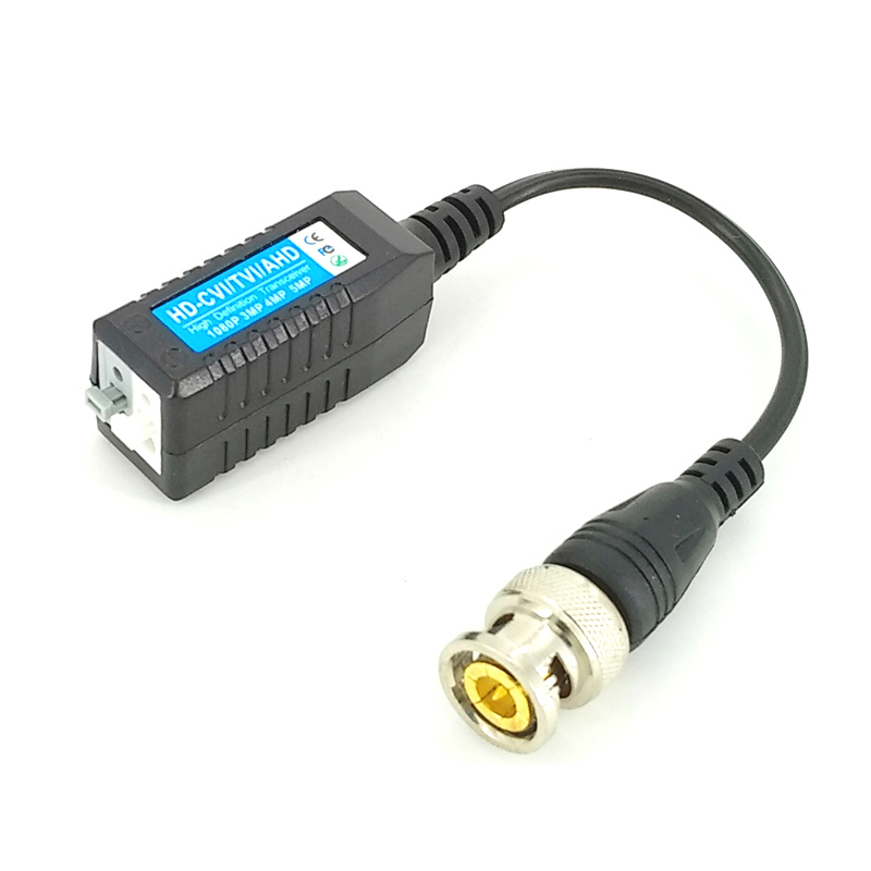 1CH Screwless 8MP HD-CVI/TVI/AHD passive Video Balun with Pigtail