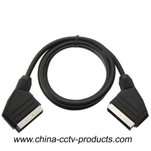 Nickle-Plated Scart Plug to Scart Plug Cable(SCART1.5MS)