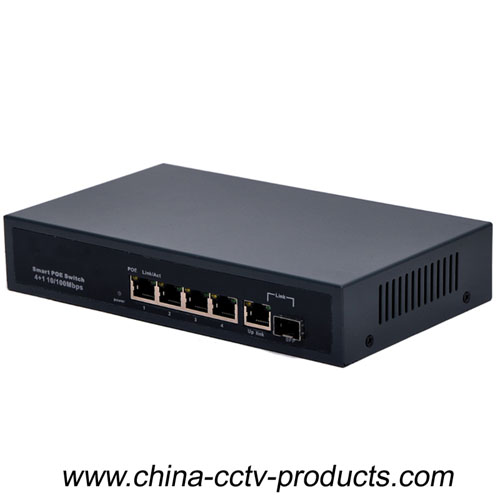 CCTV Security System 4 Port POE Power Supply Switch (POE0401BG)