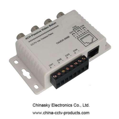 4 channel bnc to rj45 cat 5 transceiver passive cctv utp balun vb204p 4 channel bnc to rj45 cat 5 transceiver passive cctv utp balun vb204p