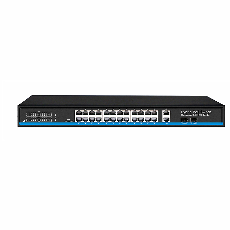 24CH PoE Power Switch with 2 ports Uplinks COMBO (Built-in Power) (POE2422SFP-2 COMBO)