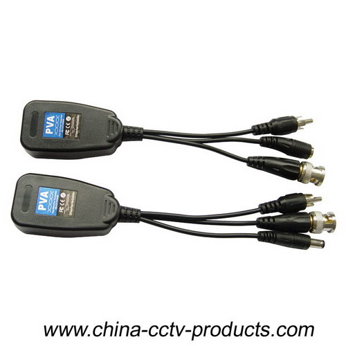 1ch Passive 8MP HD-CVI/TVI/AHD Video Balun with Power/Audio