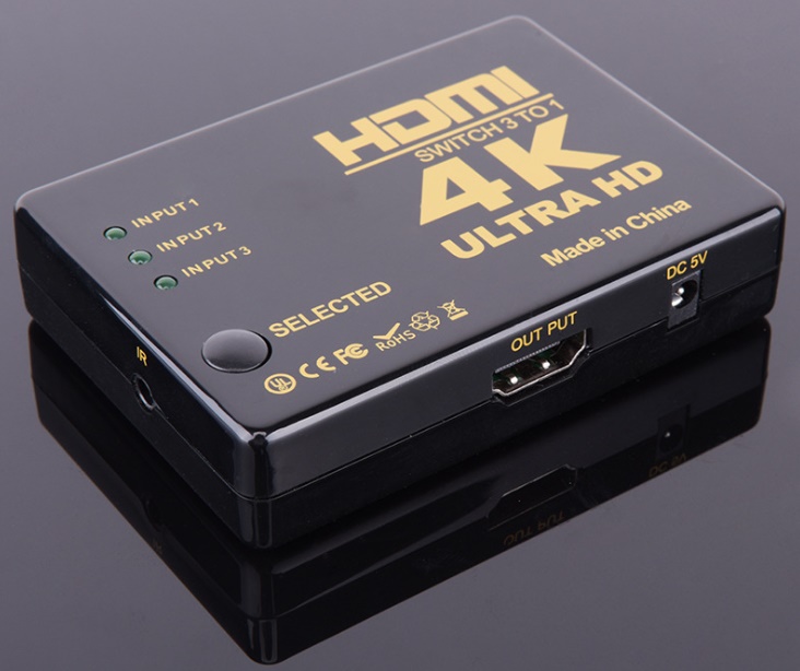 3,5 in 1 out HDMI Switch