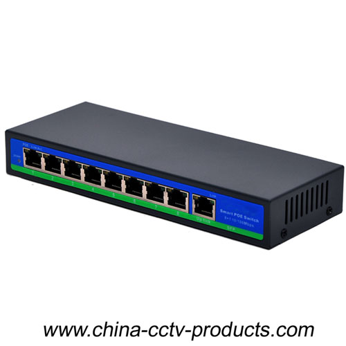 CCTV 8POE+1FE 9 Ports POE Switch (POE0810)