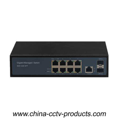 11 ports 1000Mbps Layer 2 Managed Ethernet Switch (SW0802M)