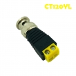Multicolor CCTV Coaxial Male BNC Connector with Screw Terminal (CT120Series)