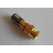 Water-proof BNC Male Compression Connector for RG59 Cable Gold / CCTV Connector CT5078G/RG59