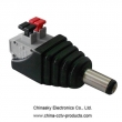 Screwless Terminals 2.1mm CCTV Power Connector , DC Power Male Connector