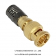 1) bnc connectors 2) male