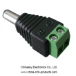 CCTV Camera Power Connector- Male Plug with Screw Terminals