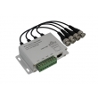 4 Channel BNC to RJ45 /CAT-5 Video Transceiver, Passive CCTV UTP Video Balun VB204A