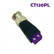 Multicolor CCTV Coaxial Male BNC Connector with Screw Terminal (CT120Series)