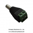 CCTV Camera Power Connector- Male Plug with Screw Terminals