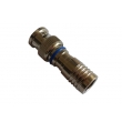 Water-proof BNC Male Compression Connector for RG6 Cable Silver / CCTV Connector CT5078S/RG6